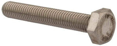 Value Collection - M10x1.50mm Metric Coarse, 65mm Length Under Head Hex Head Cap Screw - Fully Threaded, Grade 18-8 & Austenitic A2 Stainless Steel, Uncoated, 17mm Hex - USA Tool & Supply