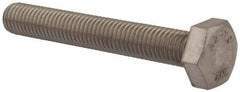 Value Collection - M10x1.50mm Metric Coarse, 70mm Length Under Head Hex Head Cap Screw - Fully Threaded, Grade 18-8 & Austenitic A2 Stainless Steel, Uncoated, 17mm Hex - USA Tool & Supply