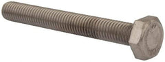 Value Collection - M10x1.50mm Metric Coarse, 80mm Length Under Head Hex Head Cap Screw - Fully Threaded, Grade 18-8 & Austenitic A2 Stainless Steel, Uncoated, 17mm Hex - USA Tool & Supply