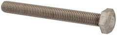 Value Collection - M10x1.50mm Metric Coarse, 90mm Length Under Head Hex Head Cap Screw - Fully Threaded, Grade 18-8 & Austenitic A2 Stainless Steel, Uncoated, 17mm Hex - USA Tool & Supply