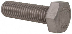 Value Collection - M12x1.75mm Metric Coarse, 40mm Length Under Head Hex Head Cap Screw - Fully Threaded, Grade 18-8 & Austenitic A2 Stainless Steel, Uncoated, 19mm Hex - USA Tool & Supply