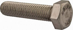 Value Collection - M12x1.75mm Metric Coarse, 50mm Length Under Head Hex Head Cap Screw - Fully Threaded, Grade 18-8 & Austenitic A2 Stainless Steel, Uncoated, 19mm Hex - USA Tool & Supply