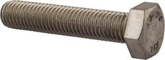 Value Collection - M12x1.75mm Metric Coarse, 60mm Length Under Head Hex Head Cap Screw - Fully Threaded, Grade 18-8 & Austenitic A2 Stainless Steel, Uncoated, 19mm Hex - USA Tool & Supply
