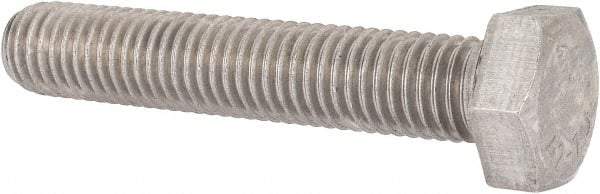 Value Collection - M12x1.75mm Metric Coarse, 65mm Length Under Head Hex Head Cap Screw - Fully Threaded, Grade 18-8 & Austenitic A2 Stainless Steel, Uncoated, 19mm Hex - USA Tool & Supply