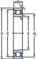 SKF - 20mm Bore Diam, 47mm OD, Open Deep Groove Radial Ball Bearing - 14mm Wide, 1 Row, Round Bore, 6,550 Nm Static Capacity, 10,200 Nm Dynamic Capacity - USA Tool & Supply