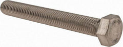 Value Collection - M18x2.50mm Metric Coarse, 140mm Length Under Head Hex Head Cap Screw - Fully Threaded, Grade 18-8 & Austenitic A2 Stainless Steel, Uncoated, 27mm Hex - USA Tool & Supply