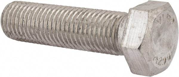 Value Collection - M24x3.00mm Metric Coarse, 90mm Length Under Head Hex Head Cap Screw - Fully Threaded, Grade 18-8 & Austenitic A2 Stainless Steel, Uncoated, 36mm Hex - USA Tool & Supply