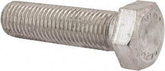 Value Collection - M24x3.00mm Metric Coarse, 90mm Length Under Head Hex Head Cap Screw - Fully Threaded, Grade 18-8 & Austenitic A2 Stainless Steel, Uncoated, 36mm Hex - USA Tool & Supply