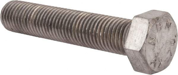Value Collection - M24x3.00mm Metric Coarse, 120mm Length Under Head Hex Head Cap Screw - Fully Threaded, Grade 18-8 & Austenitic A2 Stainless Steel, Uncoated, 36mm Hex - USA Tool & Supply