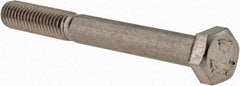 Value Collection - M5x0.80mm Metric Coarse, 45mm Length Under Head Hex Head Cap Screw - Partially Threaded, Grade 18-8 & Austenitic A2 Stainless Steel, Uncoated, 8mm Hex - USA Tool & Supply