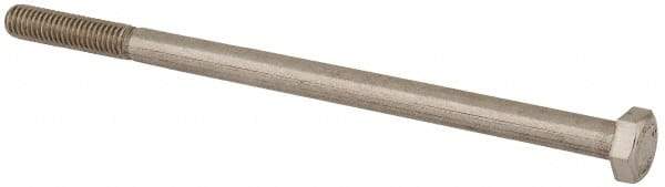Value Collection - M6x1.00mm Metric Coarse, 110mm Length Under Head Hex Head Cap Screw - Partially Threaded, Grade 18-8 & Austenitic A2 Stainless Steel, Uncoated, 10mm Hex - USA Tool & Supply