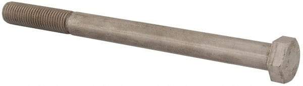 Value Collection - M20x2.50mm Metric Coarse, 250mm Length Under Head Hex Head Cap Screw - Partially Threaded, Grade 18-8 & Austenitic A2 Stainless Steel, Uncoated, 30mm Hex - USA Tool & Supply