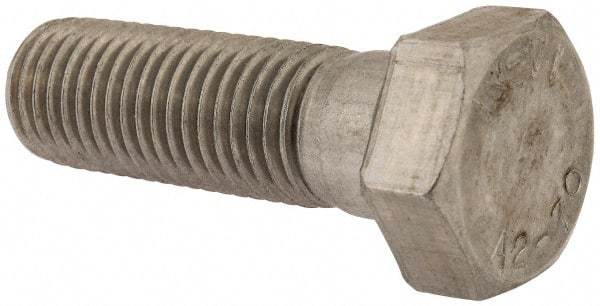 Value Collection - M24x3.00mm Metric Coarse, 75mm Length Under Head Hex Head Cap Screw - Partially Threaded, Grade 18-8 & Austenitic A2 Stainless Steel, Uncoated, 36mm Hex - USA Tool & Supply