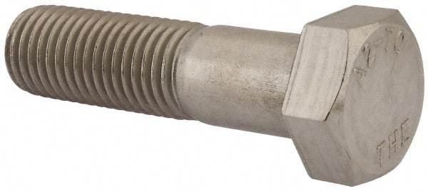 Value Collection - M24x3.00mm Metric Coarse, 90mm Length Under Head Hex Head Cap Screw - Partially Threaded, Grade 18-8 & Austenitic A2 Stainless Steel, Uncoated, 36mm Hex - USA Tool & Supply
