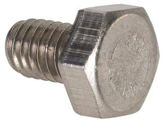 Value Collection - M4x0.70mm Metric Coarse, 6mm Length Under Head Hex Head Cap Screw - Fully Threaded, Grade 316 & Austenitic A4 Stainless Steel, Uncoated, 7mm Hex - USA Tool & Supply
