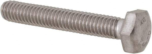 Value Collection - M4x0.70mm Metric Coarse, 25mm Length Under Head Hex Head Cap Screw - Fully Threaded, Grade 316 & Austenitic A4 Stainless Steel, Uncoated, 7mm Hex - USA Tool & Supply