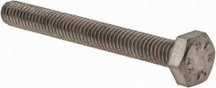 Value Collection - M4x0.70mm Metric Coarse, 35mm Length Under Head Hex Head Cap Screw - Fully Threaded, Grade 316 & Austenitic A4 Stainless Steel, Uncoated, 7mm Hex - USA Tool & Supply