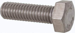 Value Collection - M5x0.80mm Metric Coarse, 16mm Length Under Head Hex Head Cap Screw - Fully Threaded, Grade 316 & Austenitic A4 Stainless Steel, Uncoated, 8mm Hex - USA Tool & Supply