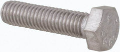 Value Collection - M5x0.80mm Metric Coarse, 20mm Length Under Head Hex Head Cap Screw - Fully Threaded, Grade 316 & Austenitic A4 Stainless Steel, Uncoated, 8mm Hex - USA Tool & Supply