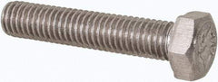 Value Collection - M5x0.80mm Metric Coarse, 25mm Length Under Head Hex Head Cap Screw - Fully Threaded, Grade 316 & Austenitic A4 Stainless Steel, Uncoated, 8mm Hex - USA Tool & Supply