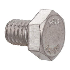 Value Collection - M6x1.00mm Metric Coarse, 8mm Length Under Head Hex Head Cap Screw - Fully Threaded, Grade 316 & Austenitic A4 Stainless Steel, Uncoated, 10mm Hex - USA Tool & Supply