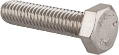 Value Collection - M6x1.00mm Metric Coarse, 25mm Length Under Head Hex Head Cap Screw - Fully Threaded, Grade 316 & Austenitic A4 Stainless Steel, Uncoated, 10mm Hex - USA Tool & Supply