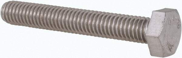 Value Collection - M6x1.00mm Metric Coarse, 40mm Length Under Head Hex Head Cap Screw - Fully Threaded, Grade 316 & Austenitic A4 Stainless Steel, Uncoated, 10mm Hex - USA Tool & Supply