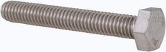Value Collection - M6x1.00mm Metric Coarse, 40mm Length Under Head Hex Head Cap Screw - Fully Threaded, Grade 316 & Austenitic A4 Stainless Steel, Uncoated, 10mm Hex - USA Tool & Supply