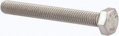 Value Collection - M6x1.00mm Metric Coarse, 50mm Length Under Head Hex Head Cap Screw - Fully Threaded, Grade 316 & Austenitic A4 Stainless Steel, Uncoated, 10mm Hex - USA Tool & Supply