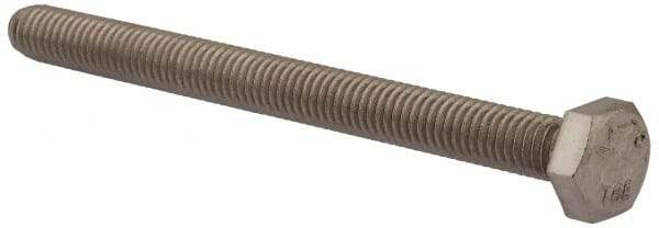 Value Collection - M6x1.00mm Metric Coarse, 70mm Length Under Head Hex Head Cap Screw - Fully Threaded, Grade 316 & Austenitic A4 Stainless Steel, Uncoated, 10mm Hex - USA Tool & Supply