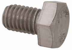 Value Collection - M8x1.25mm Metric Coarse, 12mm Length Under Head Hex Head Cap Screw - Fully Threaded, Grade 316 & Austenitic A4 Stainless Steel, Uncoated, 13mm Hex - USA Tool & Supply
