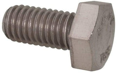 Value Collection - M8x1.25mm Metric Coarse, 16mm Length Under Head Hex Head Cap Screw - Fully Threaded, Grade 316 & Austenitic A4 Stainless Steel, Uncoated, 13mm Hex - USA Tool & Supply