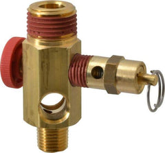 Midwest Control - 1/2" MNPT 150 psi Compressor Tank Manifold - For Use with Portable Air Tank, 1.88" Diam x 2.49" High - USA Tool & Supply