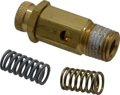 Midwest Control - 1/4" Non-Code Safety Valve - For Use with Compressed Air Systems, 1.77" High - USA Tool & Supply