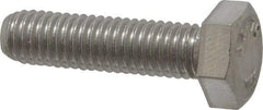 Value Collection - M8x1.25mm Metric Coarse, 30mm Length Under Head Hex Head Cap Screw - Fully Threaded, Grade 316 & Austenitic A4 Stainless Steel, Uncoated, 13mm Hex - USA Tool & Supply