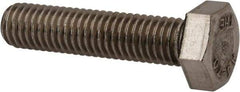 Value Collection - M8x1.25mm Metric Coarse, 35mm Length Under Head Hex Head Cap Screw - Fully Threaded, Grade 316 & Austenitic A4 Stainless Steel, Uncoated, 13mm Hex - USA Tool & Supply