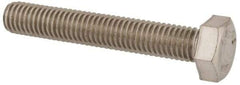 Value Collection - M8x1.25mm Metric Coarse, 50mm Length Under Head Hex Head Cap Screw - Fully Threaded, Grade 316 & Austenitic A4 Stainless Steel, Uncoated, 13mm Hex - USA Tool & Supply