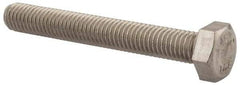 Value Collection - M8x1.25mm Metric Coarse, 60mm Length Under Head Hex Head Cap Screw - Fully Threaded, Grade 316 & Austenitic A4 Stainless Steel, Uncoated, 13mm Hex - USA Tool & Supply