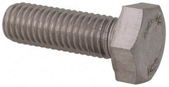 Value Collection - M10x1.50mm Metric Coarse, 30mm Length Under Head Hex Head Cap Screw - Fully Threaded, Grade 316 & Austenitic A4 Stainless Steel, Uncoated, 17mm Hex - USA Tool & Supply