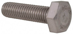 Value Collection - M10x1.50mm Metric Coarse, 35mm Length Under Head Hex Head Cap Screw - Fully Threaded, Grade 316 & Austenitic A4 Stainless Steel, Uncoated, 17mm Hex - USA Tool & Supply