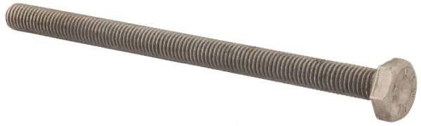 Value Collection - M10x1.50mm Metric Coarse, 150mm Length Under Head Hex Head Cap Screw - Fully Threaded, Grade 316 & Austenitic A4 Stainless Steel, Uncoated, 17mm Hex - USA Tool & Supply