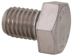 Value Collection - M12x1.75mm Metric Coarse, 16mm Length Under Head Hex Head Cap Screw - Fully Threaded, Grade 316 & Austenitic A4 Stainless Steel, Uncoated, 19mm Hex - USA Tool & Supply