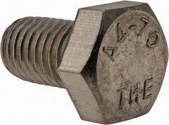 Value Collection - M12x1.75mm Metric Coarse, 20mm Length Under Head Hex Head Cap Screw - Fully Threaded, Grade 316 & Austenitic A4 Stainless Steel, Uncoated, 19mm Hex - USA Tool & Supply