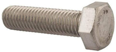 Value Collection - M12x1.75mm Metric Coarse, 45mm Length Under Head Hex Head Cap Screw - Fully Threaded, Grade 316 & Austenitic A4 Stainless Steel, Uncoated, 19mm Hex - USA Tool & Supply