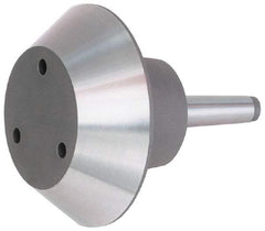 Bison - 4MT Taper, Steel Lathe Pipe Head Point - 7.97" OAL, 3,500 Max RPM, Compatible with Live Centers - USA Tool & Supply