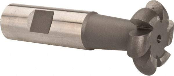 Value Collection - 3/16" Radius, 3/8" Circle Diam, 1-3/8" Cutter Diam, Shank Connection, Convex Radius Cutter - 3/4" Shank Diam, 3-1/2" OAL, High Speed Steel, Uncoated, 6 Teeth, Weldon Flat - USA Tool & Supply