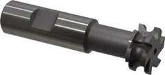 Value Collection - 1/8" Radius, 1/4" Circle Diam, 1" Cutter Diam, 1/8" Cutting Width, Shank Connection, Concave Radius Cutter - 3/4" Shank Diam, 3-1/2" OAL, High Speed Steel, Uncoated, 6 Teeth, Weldon Flat - USA Tool & Supply