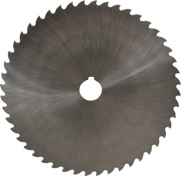 Value Collection - 8" Diam x 3/16" Blade Thickness x 1" Arbor Hole Diam, 48 Tooth Slitting and Slotting Saw - Arbor Connection, Right Hand, Uncoated, High Speed Steel, Concave Ground, Contains Keyway - USA Tool & Supply