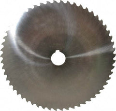 Value Collection - 10" Diam x 3/16" Blade Thickness x 1-1/4" Arbor Hole Diam, 56 Tooth Slitting and Slotting Saw - Arbor Connection, Right Hand, Uncoated, High Speed Steel, Concave Ground, Contains Keyway - USA Tool & Supply