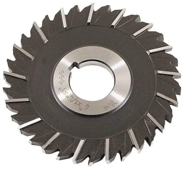 Keo - 3" Blade Diam x 1/4" Blade Thickness, 1" Hole, 28 Teeth, High Speed Steel Side Chip Saw - Staggered Tooth, Arbor Connection, Right Hand Cut, Uncoated - USA Tool & Supply